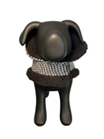 Load image into Gallery viewer, Sherpa Lined Harness Coat - Black and White Houndstooth with Matching Leash
