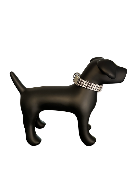 Black & White Houndstooth Collar