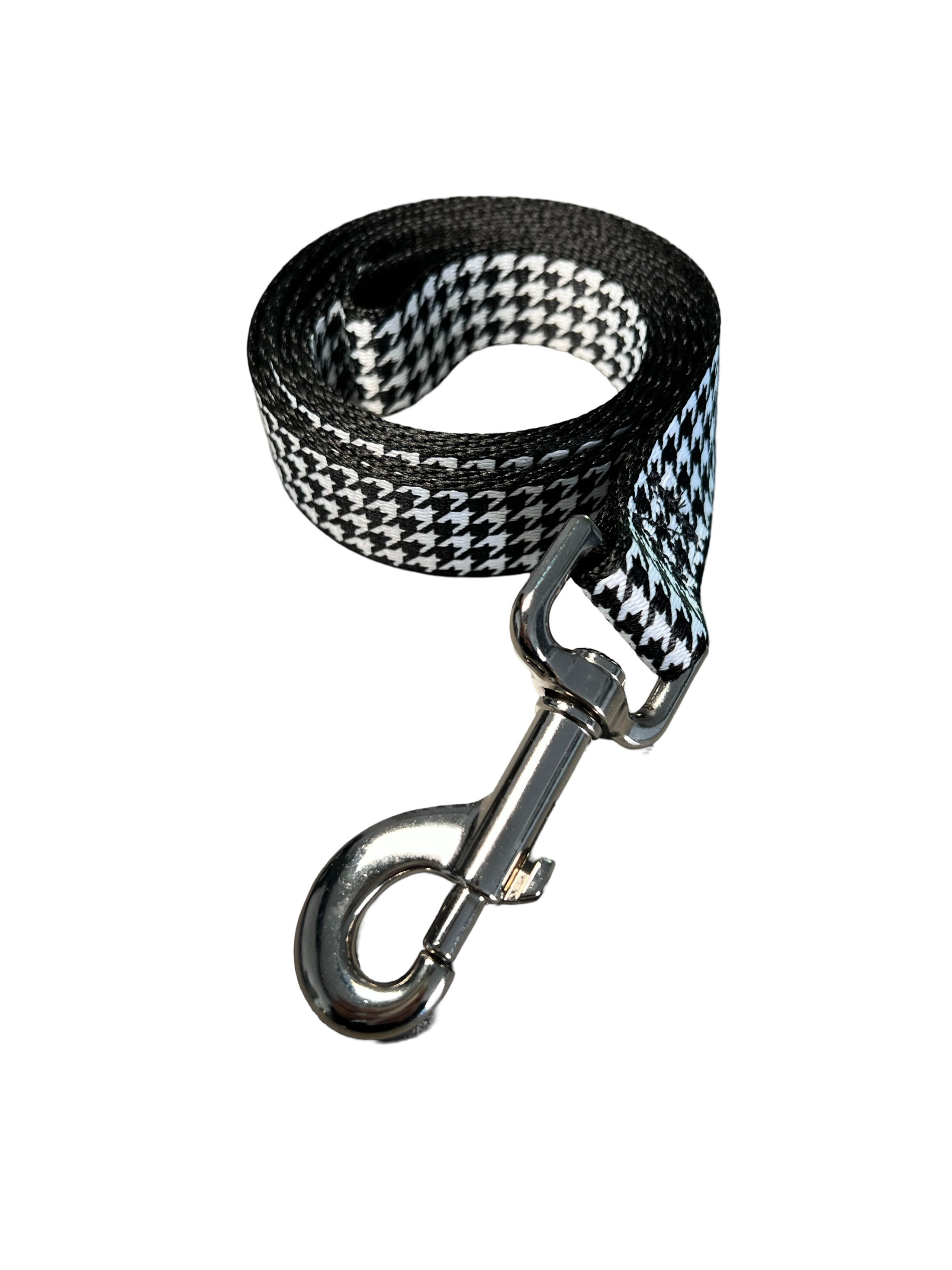 Black & White Houndstooth Leashes